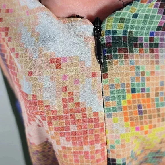 {Anthropologie} Ranna Gill Women's Fanned Vignette Shift Dress -  Size 2 - Picture 14 of 16